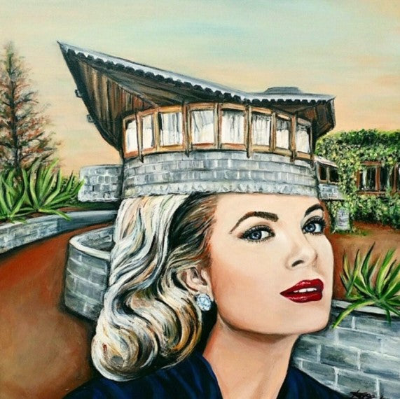 Art of Grace Kelly created by canadian visual artist Karen Robb who is based out in Winnipeg Manitoba 