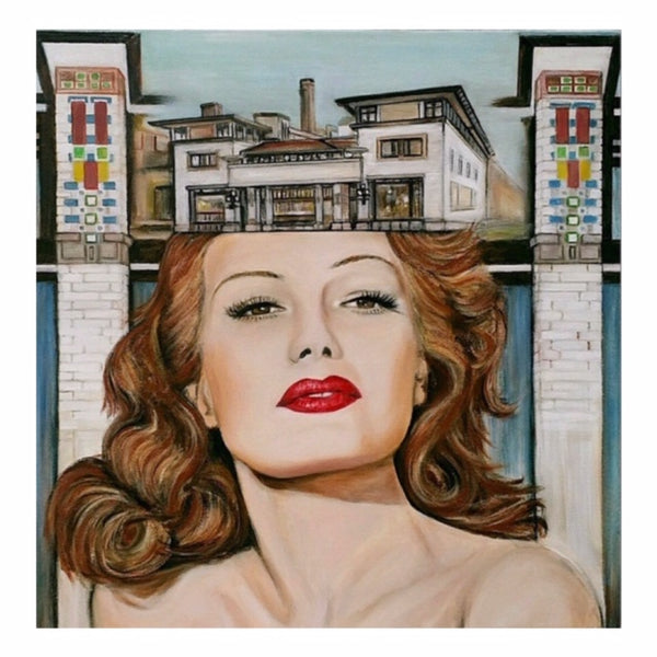 Candian Visual artist Karen Robb created an art series to represent powerful women Rita Hayworth is among the Frankly Speaking series 