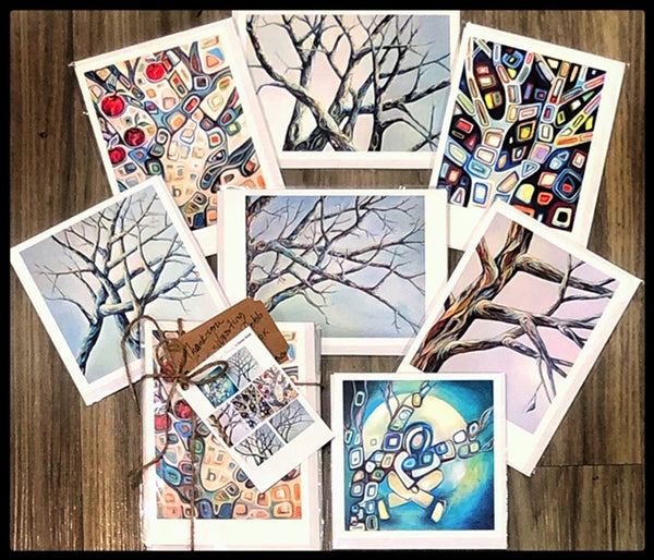 Artist Karen Robb created tree series .This piece is part of tree series and available for prints  and art cards best suited for home decor and gifts 