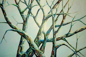 Artist Karen Robb created tree series .This piece is part of tree series and available for prints best suited for home decor and gifts 